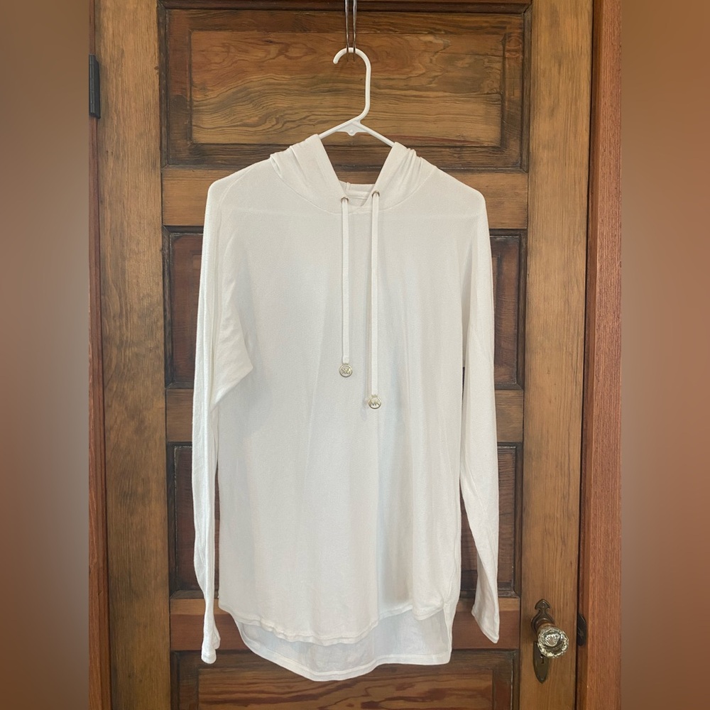 MICHAEL Michael Kors White Hoodie Sweatshirt